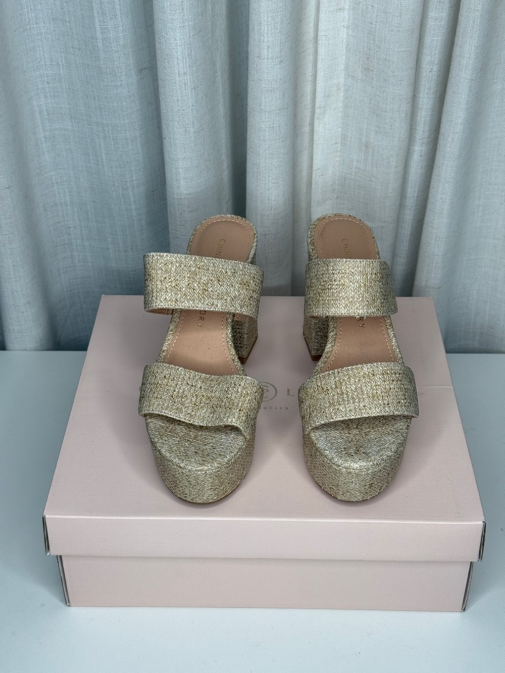 Woven Platform Sandals - Chinese laundry